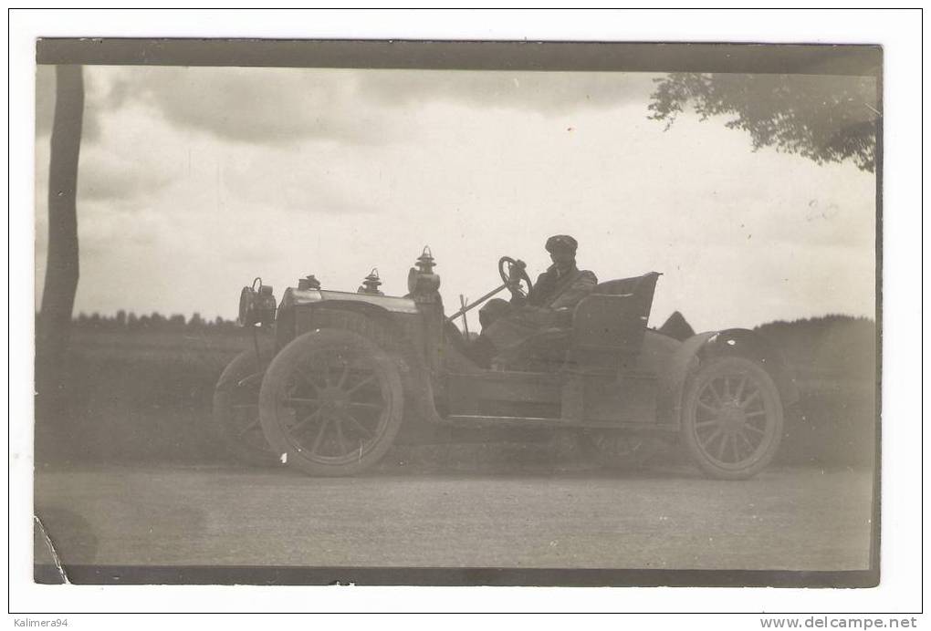 AUTOMOBILE  1900  ( Pour Militaires Hauts-gradés ! ), Genre TAXI DE LA MARNE  /  Photographie LOCART ( Camp De Châlons ) - Taxi & Carrozzelle