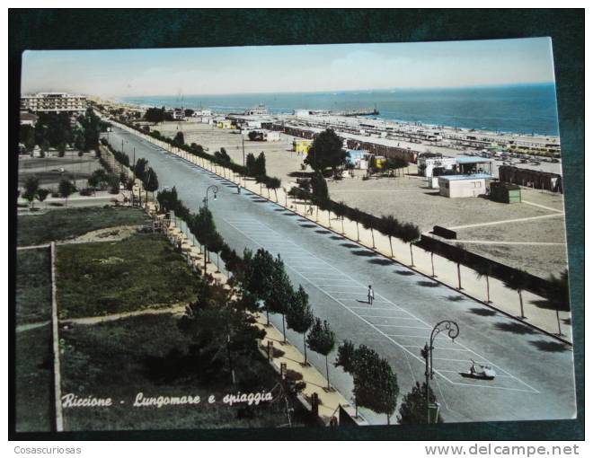 6621    ITALIA ITALY   RICCIONE LUNGOMARE EMILIA R.  YEARS  / ANNI  1960 - Rimini