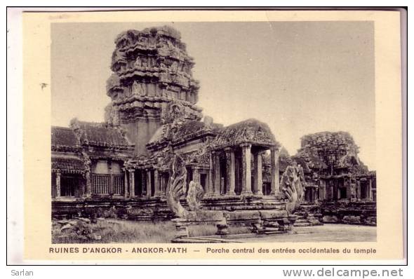 CAMBODGE , Ruines D´ANGKOR-VATH , Porche Centrale - Cambodge