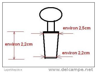 (MAG) Bouchon De Carafe En Cristal, Pièce Ancienne Début 20eme Ou Avant - Vidrio & Cristal