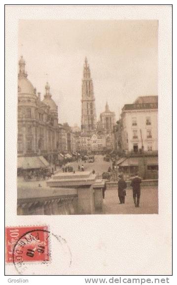 ANVERS (BELGIQUE) CP PHOTO CATEHEDRALE 1910 (PETITE ANIMATION) - Antwerpen