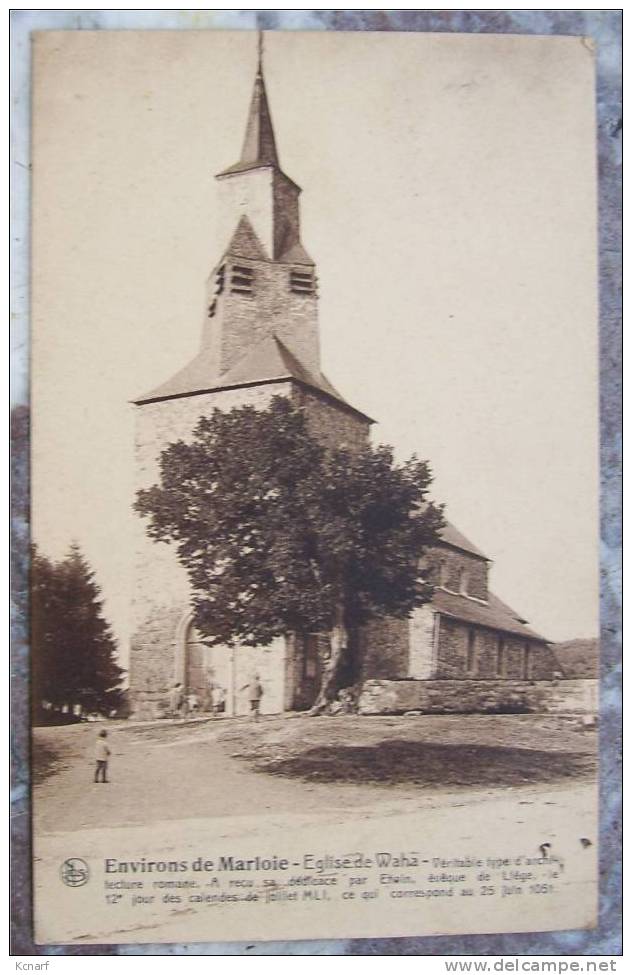 CP De MARLOIE " église De WAHA " . - Marche-en-Famenne