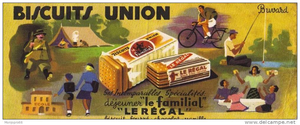 Buvard BISCUITS UNION Le Familial  Le Régal - Food