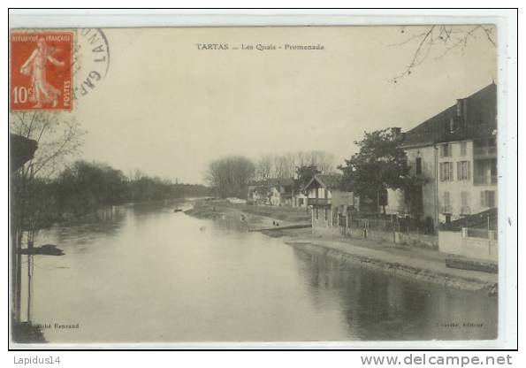 H 332 / CPA -   TARTAS  (40)  LES QUAIS PROMENADE - Tartas