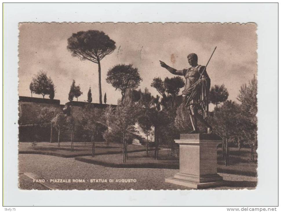 Fano-piazzale Roma -statua Di Augusto - Fano