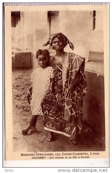 DAHOMEY , Une Maman Et Sa Fille A Ouidah - Dahomey