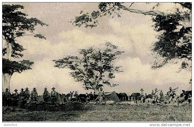 MILITAIRE BISSAU  BOLAMA  1914  UMA FACE DE ACAMPAMENIO EM INTIM GUERRA DE 908  LEGERKAMP IN GUINNEE BISSAU IN 1914 - Guinea Bissau