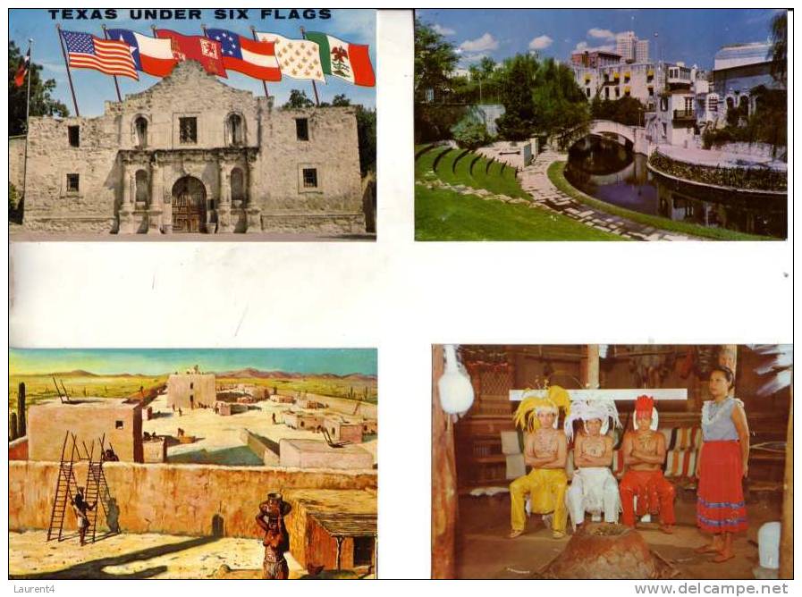 4 Older History Postcards - Cartes Sur L´histoire Des Etats Unis - Autres & Non Classés