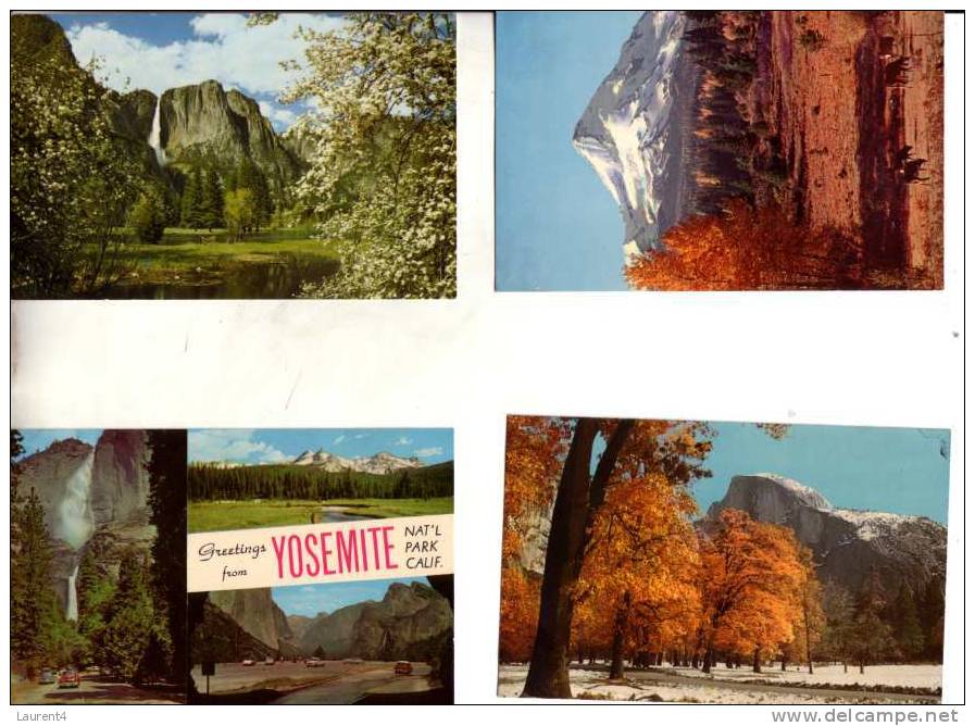 4 Older Mountains Postcards - Cartes Des Etats Unis -  Montagnes  - - USA Nationalparks