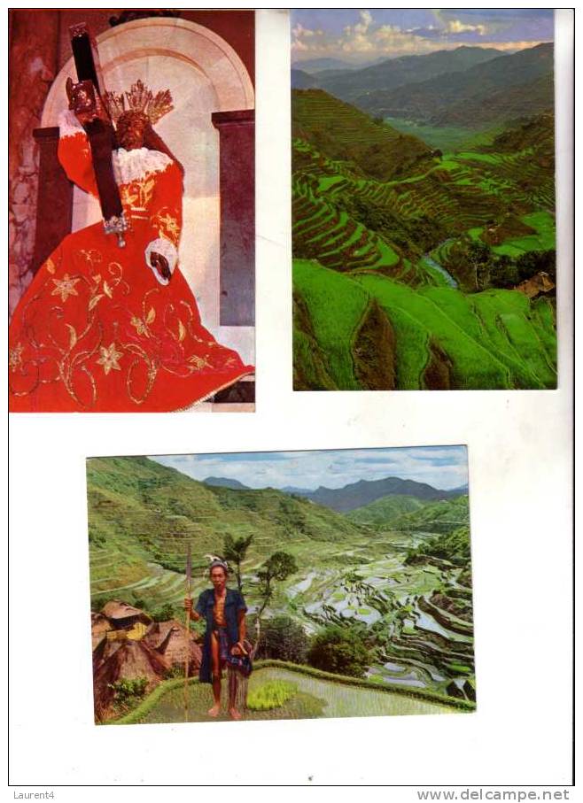 3 Philippines Older Postcards -  Carte Des Philippines - Philippinen