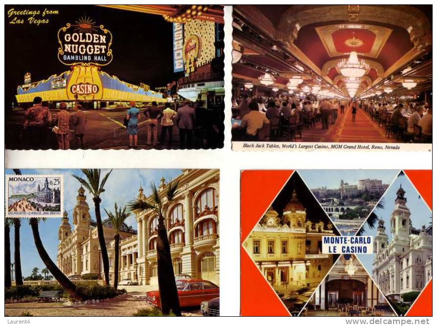 5 Casino Postcards -  Carte De Casino - Casinos