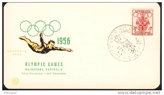 Jeux Olympiques 1956 Melbourne  Australia  Olympic Park  Sur Carte - Summer 1956: Melbourne