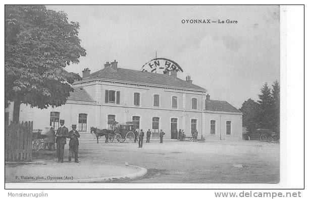 01 )) OYONNAX, La Gare, F Vialatte édit, ANIME, Vue Extérieure - Oyonnax