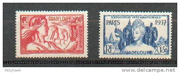 GUAD 149 - YT 137-138 * - Charnières Complètes - Unused Stamps