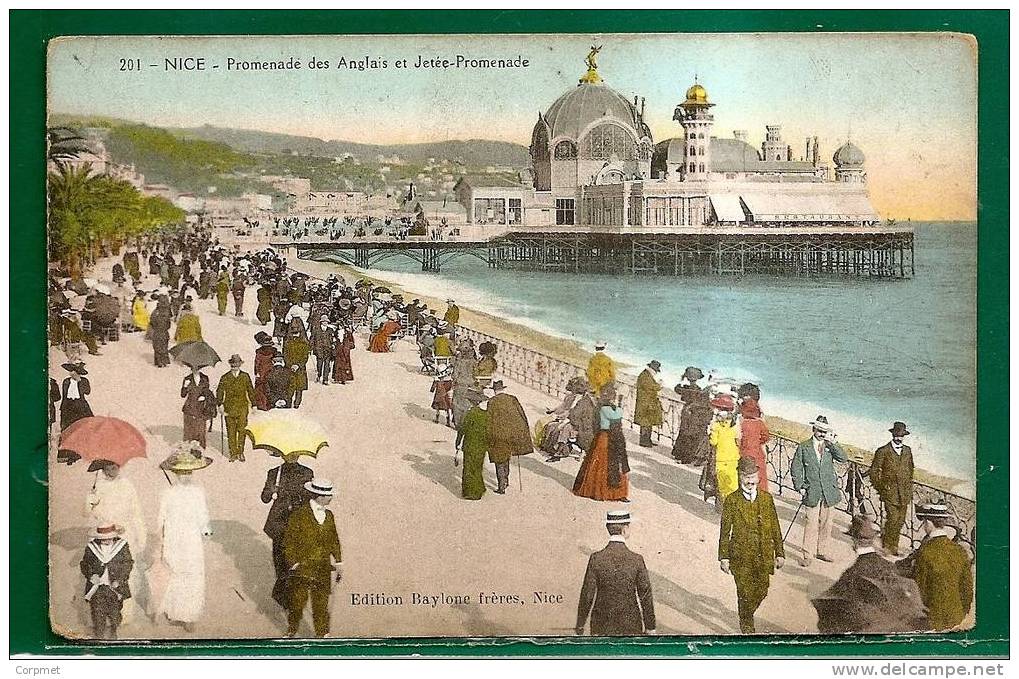 NICE - Promenade Des Anglais Et Jetée-Promenade  - UNUSED CPA C/1910´s  - Edition Baylone Fréres, Nice - Scènes Du Vieux-Nice