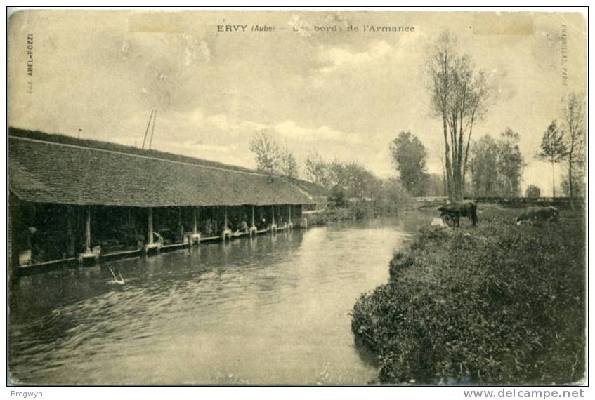 CPA Ervy - Les Bords De L'Armance (lavoir) - Ervy-le-Chatel