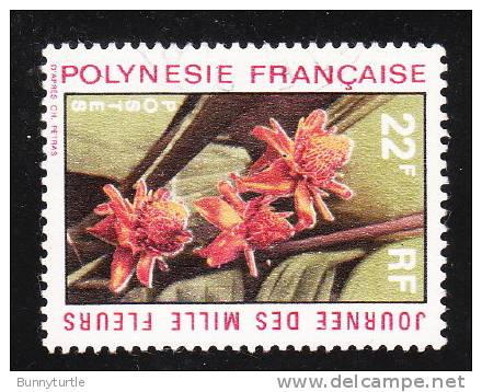 French Polynesia 1971 Flowers 22fr Used - Usati