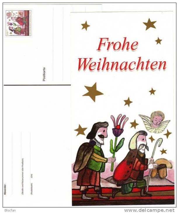 Weihnachten 1998 Bund PSoKte. 56/01-05 + 5 Weihnachtssätze 1994 bis 1998 ** 27€