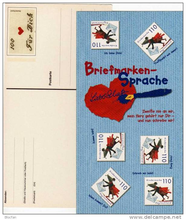 Briefmarken - Sprache 2000 Bund PSoKte. 71/03 + Marken 2072 Und  2138 O 5€ - Puppets