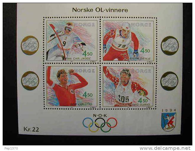 NORUEGA 1993 - JUEGOS OLIMPICOS DE LILIHAMMER -  BLOCK  YVERT - 19 - Hiver 1994: Lillehammer