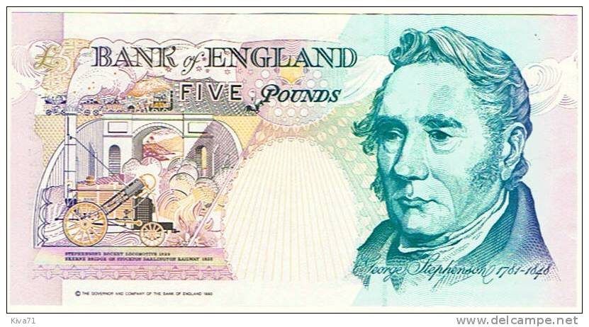 5 Pound   "ANGLETERRE"      P382a    UNC   Pasc. - 5 Pounds