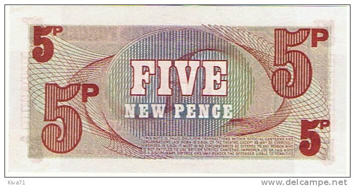 5 New Pence "BRITISH ARMED FORCES" Special Voucher  PM44  UNC     Bc 0 - British Armed Forces & Special Vouchers