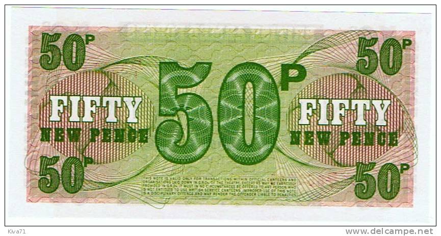 50 New Pence "BRITISH ARMED FORCES" Special Voucher  PM46  UNC    Bc 1 - Forze Armate Britanniche & Docuementi Speciali