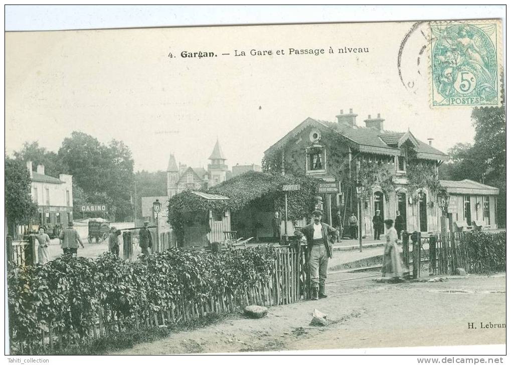 GARGAN - La Gare Et Passage à Niveau - Livry Gargan