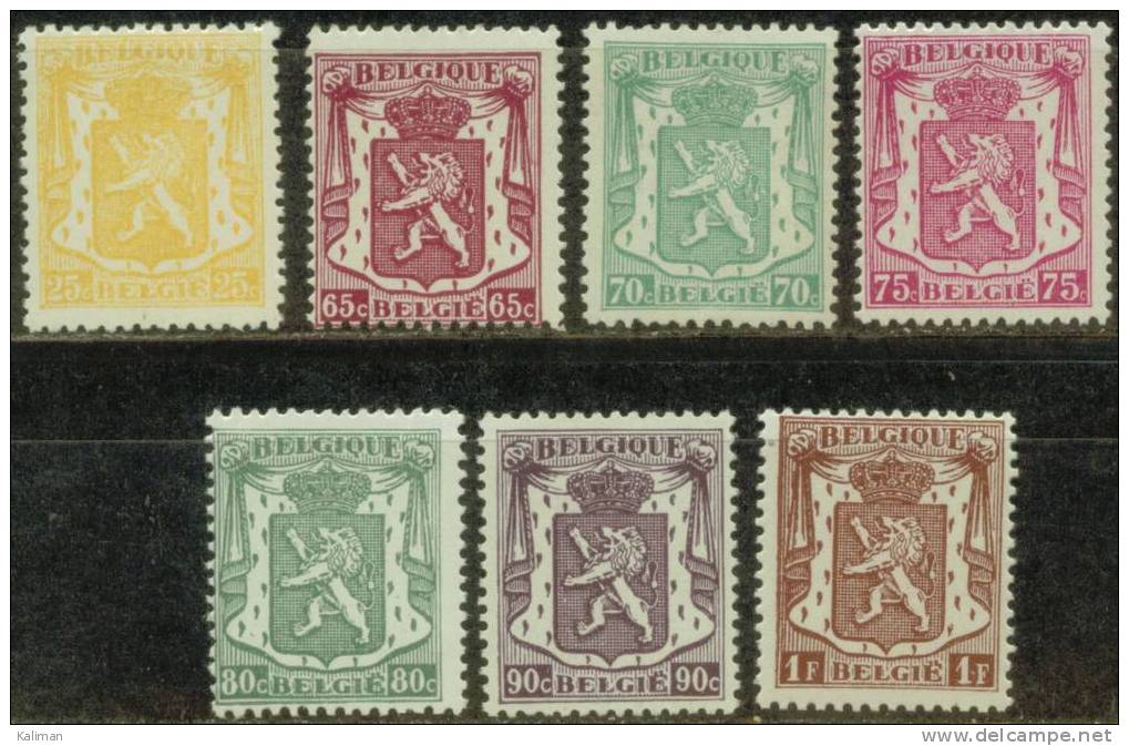 Belgique N° 710 à 715 Xx - Cote 16 Euros - Prix De Départ 4,5 Euros - Neufs