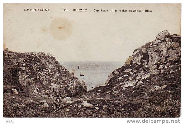 Dép 29 - Y831 - Beuzec Cap Sizun - Les Roches Du Moulin Blanc - état - Beuzec-Cap-Sizun