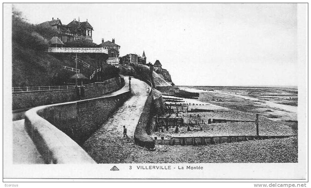 CPA - 14 - VILLERVILLE SUR MER - LA MONTEE . - Villerville