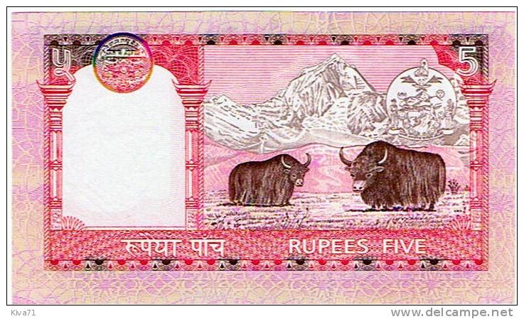 5 Rupees "NEPAL"      UNC   Ble 54 - Népal