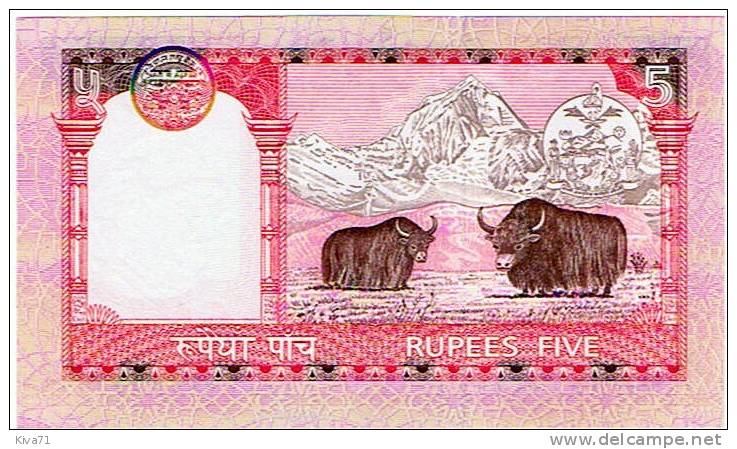 5 Rupees "NEPAL"      UNC   Ble 54 - Nepal
