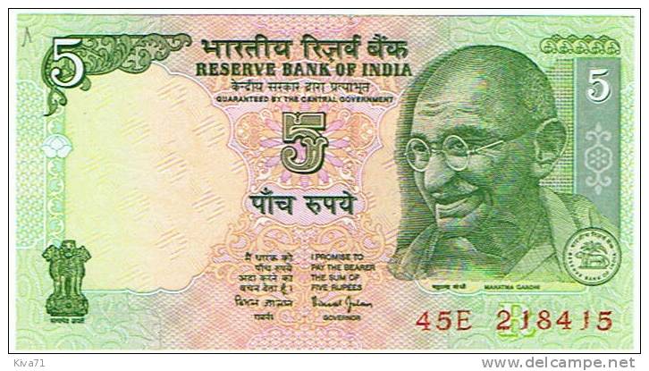 5 Rupees    "INDE"      UNC   Ro 38   39 - Indien