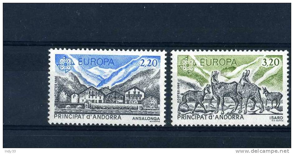 - ENSEMBLE DE TIMBRES D´ ANDORRE . EUROPA 1986 . NEUFS SANS CHARNIERE - 1986