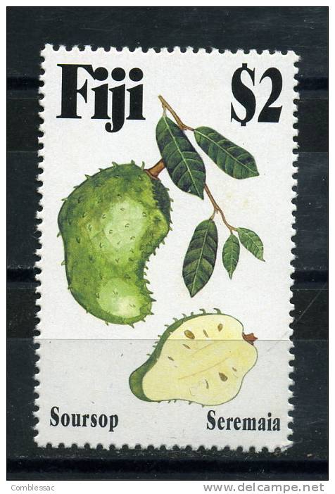 FIJI     1993   Tropical  Fruits    $2    Soursop - Fiji (1970-...)