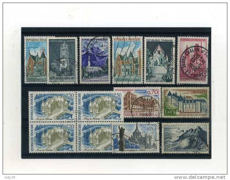 - FRANCE . ENSEMBLE DE TIMBRES DE  PAYSAGES . OBLITERES - Colecciones Completas