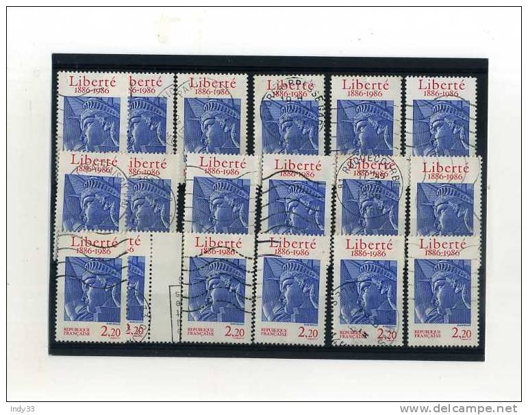 - FRANCE . ENSEMBLE DE TIMBRES   .LIBERTE 1886-1986 . - Colecciones Completas