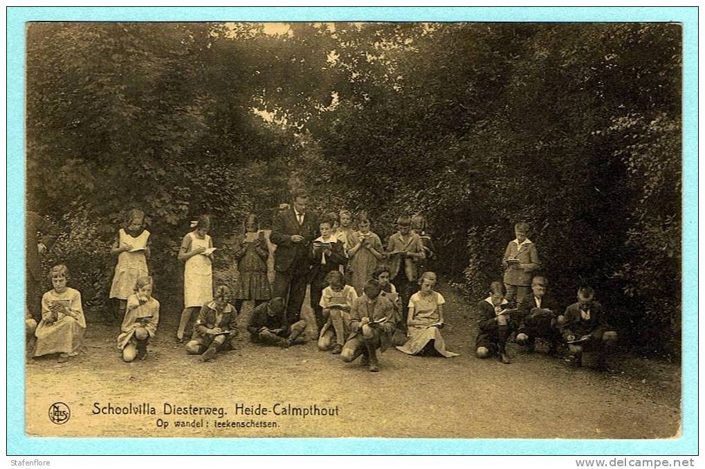 CALMTPHOUT KALMTHOUT SCHOOLVILLA DIESTEZRWEG HEIDE1920 FOTOGRAAF NELS - Kalmthout