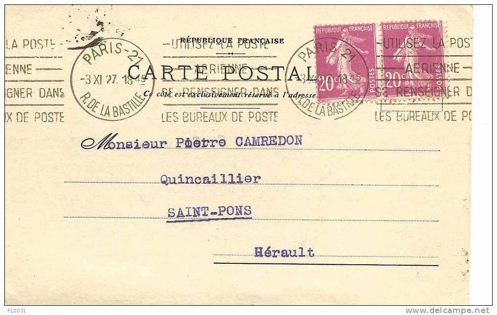CARTE POSTALE - Other & Unclassified