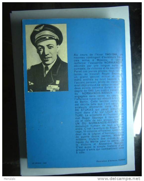 Livre J'ai Lu Leur Aventure De Roger Sauvage "Un Du Normandie-Niémen"année 1963 - J'ai Lu