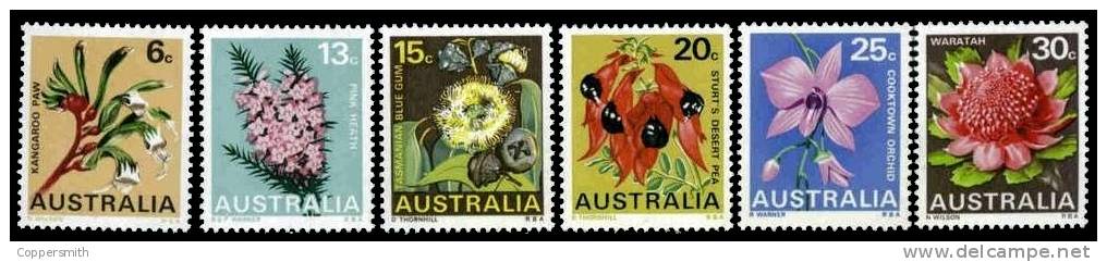 (006) Australia / Australie  Flowers / Fleurs / Blumen / Bloemen  ** / Mnh  Michel 398-403 - Nuevos