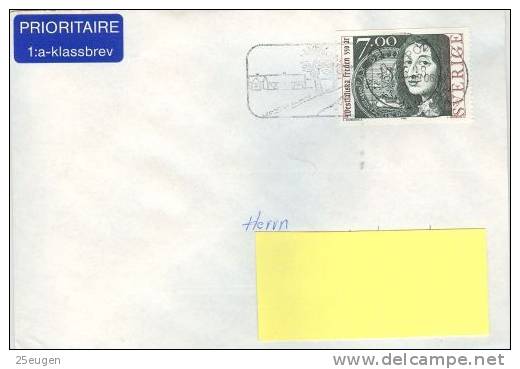 SWEDEN COVER SENT TO POLAND 1998 - Cartas & Documentos