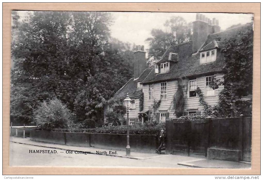 HAMPSTEAD OLD COTTAGES NORTH END Street LONDON LONDRES 1910s - Charles MARTIN 145 ENGLAND INGLATERRA INGHILTERRA -6213A - Londres – Suburbios