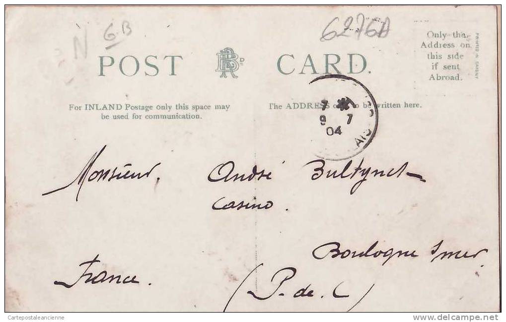 FOLKESTONE The LEES KENT Posted 07.07.1904 KENT ¤ Litho Colour  Printed SAXONY ¤ ENGLAND INGLATERRA INGHILTERRA ¤6276A - Folkestone