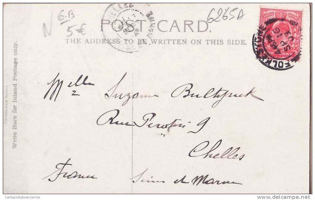 SANDGATE FOLKESTONE  Posted 09.16.1903 KENT ¤ Litho Colour VALENTINE'S SERIES  ¤ ENGLAND INGLATERRA INGHILTERRA ¤6265A - Folkestone