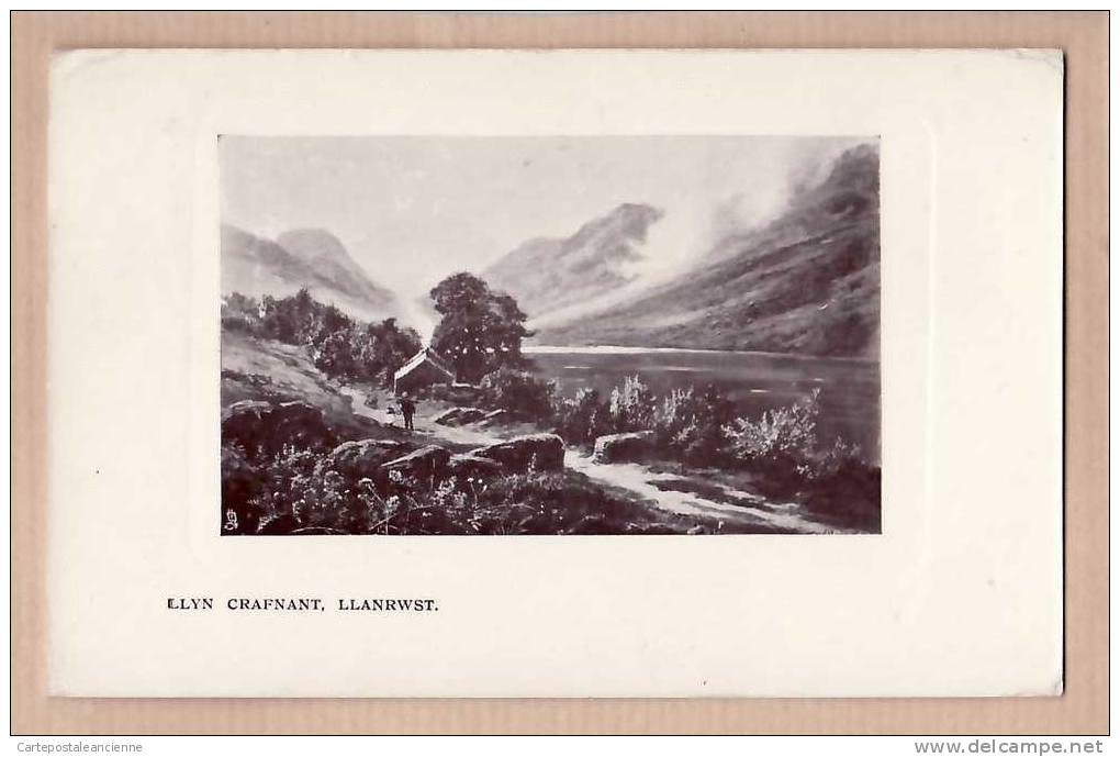 Peu Commun CPA DETOUREE LLYN CRAFNANT LLANRWST Posted 01.24.190? Denbighshire ¤ TUCK´S GLOSSO ART PUBLISHERS 5666 WALLES - Denbighshire