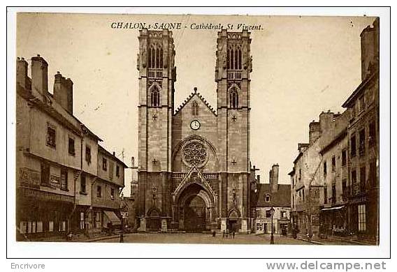 Cpa CHALON Sur SAONE Cathedrale St Vincent - Chalon Sur Saone