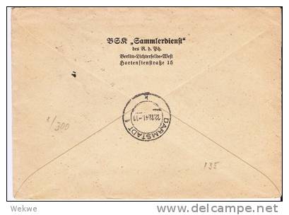 L019a/ LUXEMBURG -  Brief Mit  Hindenburg Mischfrankatur, Reich, Elsass, Lothringen, Luxemburg - 1940-1944 Deutsche Besatzung