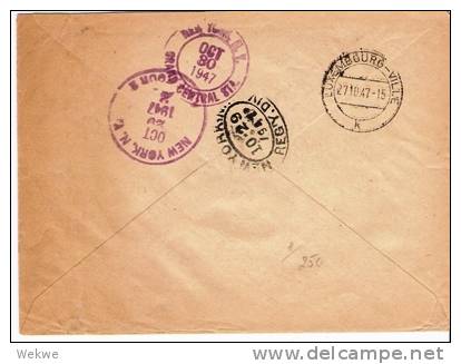 L023a/ LUXEMBURG -  General Patton  1947 Nach New York. - Covers & Documents